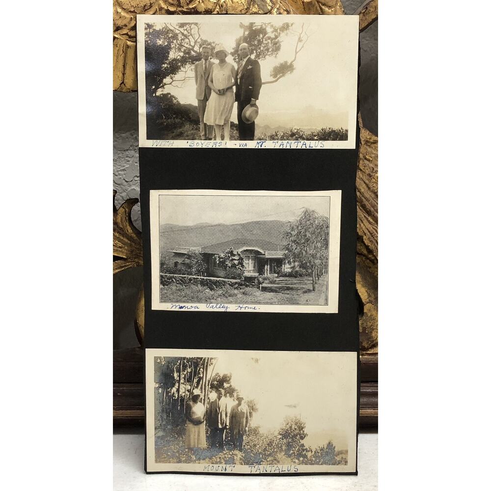 Lot of 2 c1928 Photos plus 1 Clipping of a Hawaii